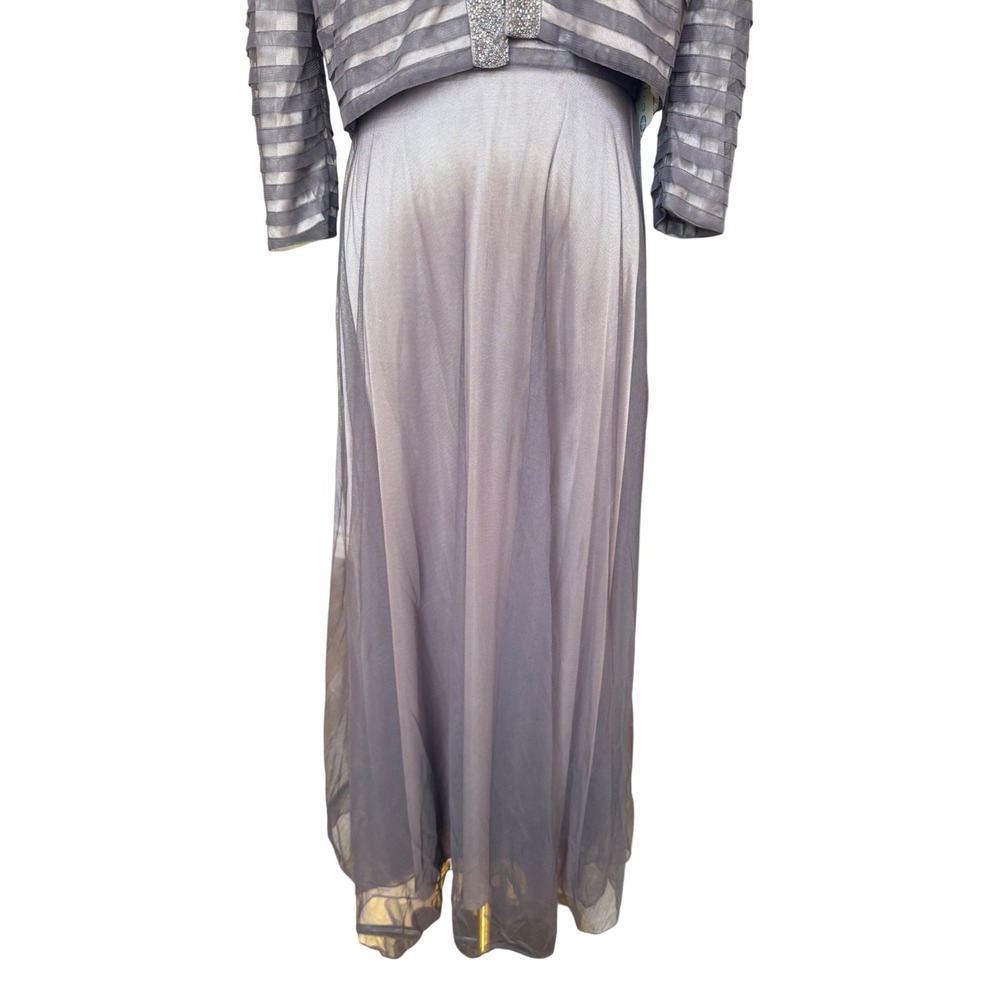 Patra Lavender Mother Of The Bride Dress 8P NWT Two Piece Dress Bolero Jacket - Picture 3 of 16